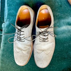 Cole Haan suede light camo lace up shoes